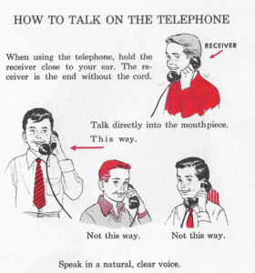 How to Talk on the Telephone Diagram