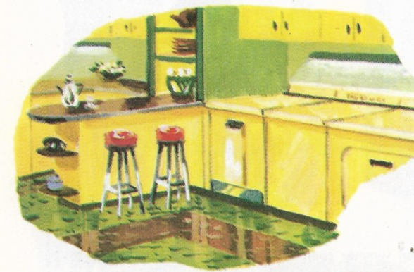 Kitchen Washer and Dryer Painting