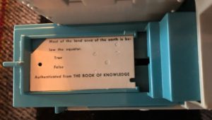 Equator Punch Card Question in Think-A-Tron Tray