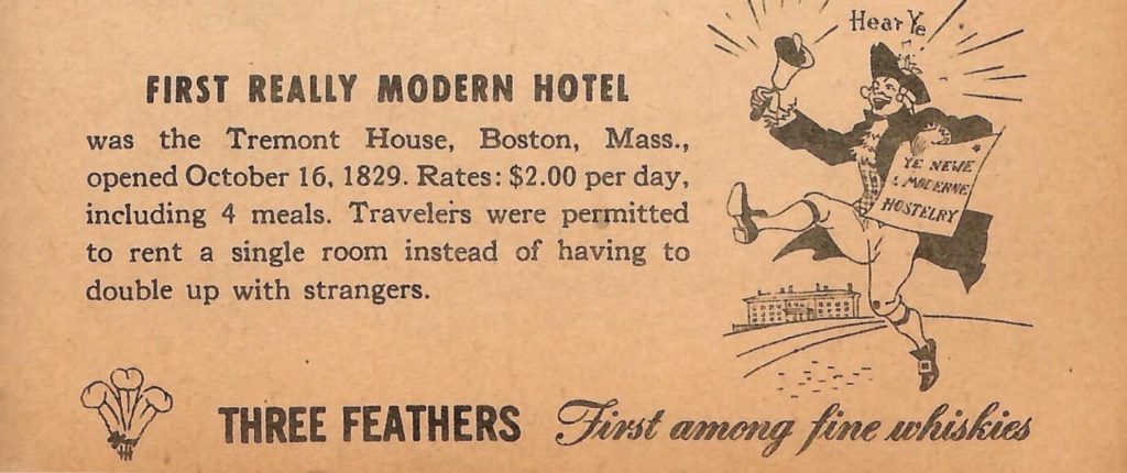 First Modern Hotel Trivia