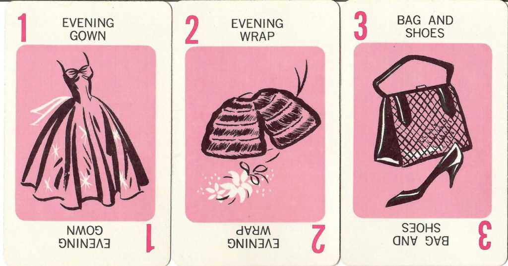 Mystery Date Game Prom Outfit Cards