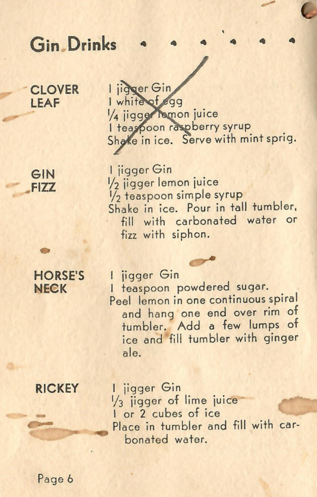 Gin Drink Recipes
