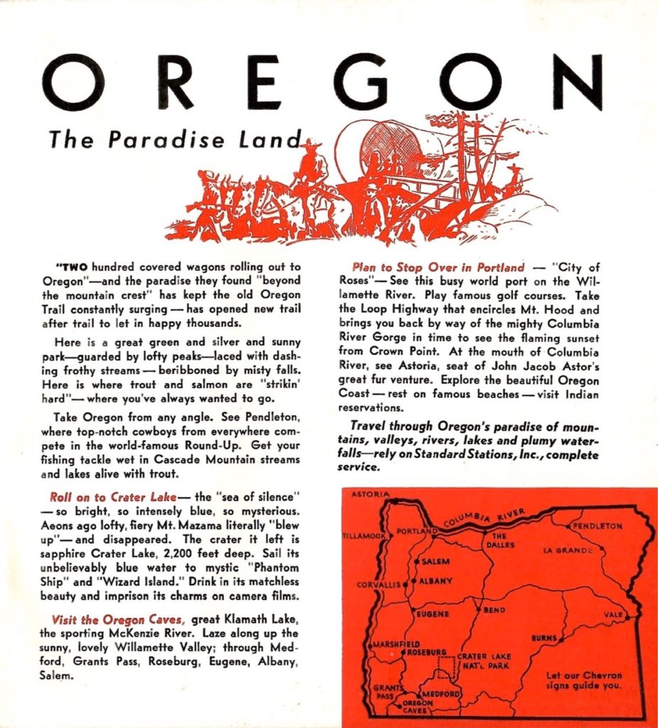 Details about what to see when visiting Oregon State, including Crater Lake, the Oregon Caves and the city of Portland.