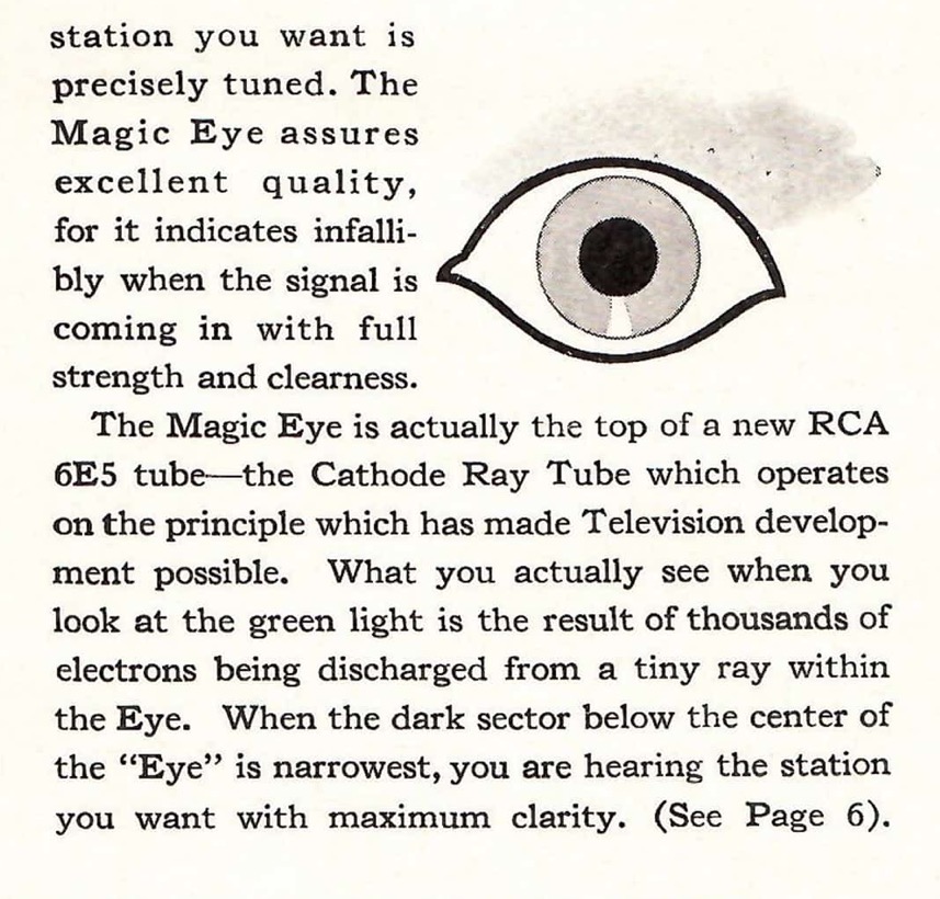 Details about RCA’s Magic Eye Cathode Ray Tube.