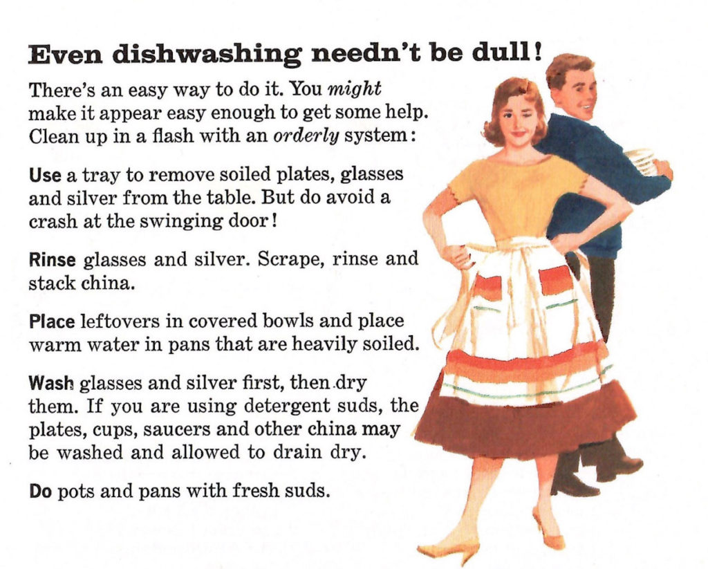 Even dishwashing needn’t be dull. Dishwashing tips for the teen cook.