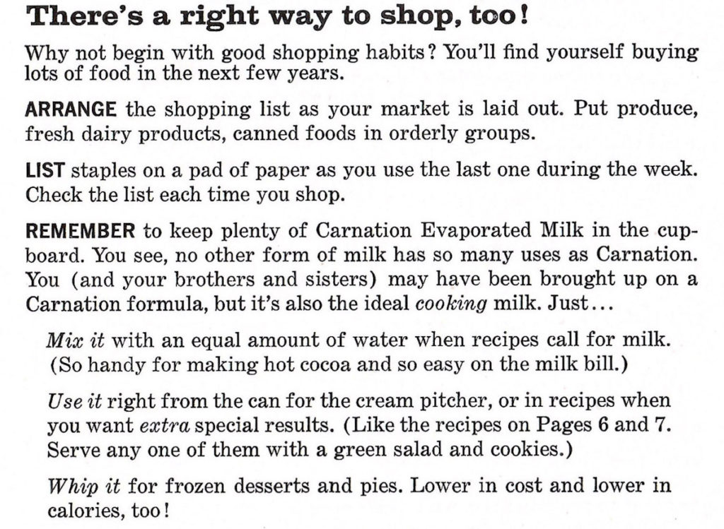 There’s a right way to shop too. Shopping tips for teen cooks.
