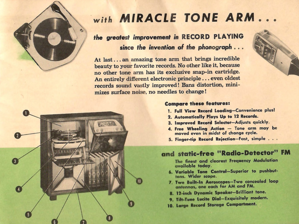 Details about a Miracle Tone phonograph.