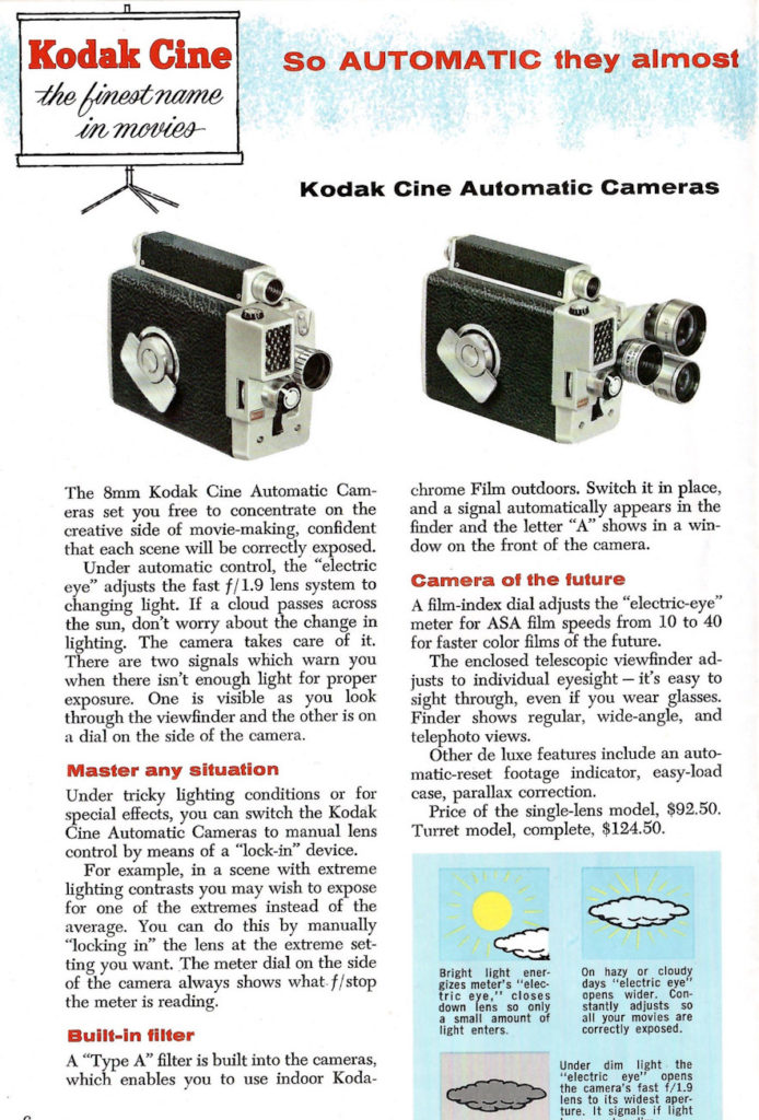 New Cameras Available for 1959.