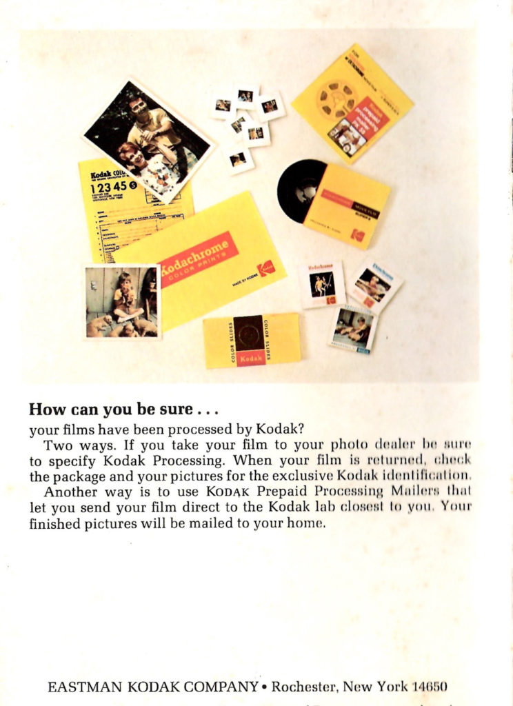 Use Kodak Mailers for Film Processing.