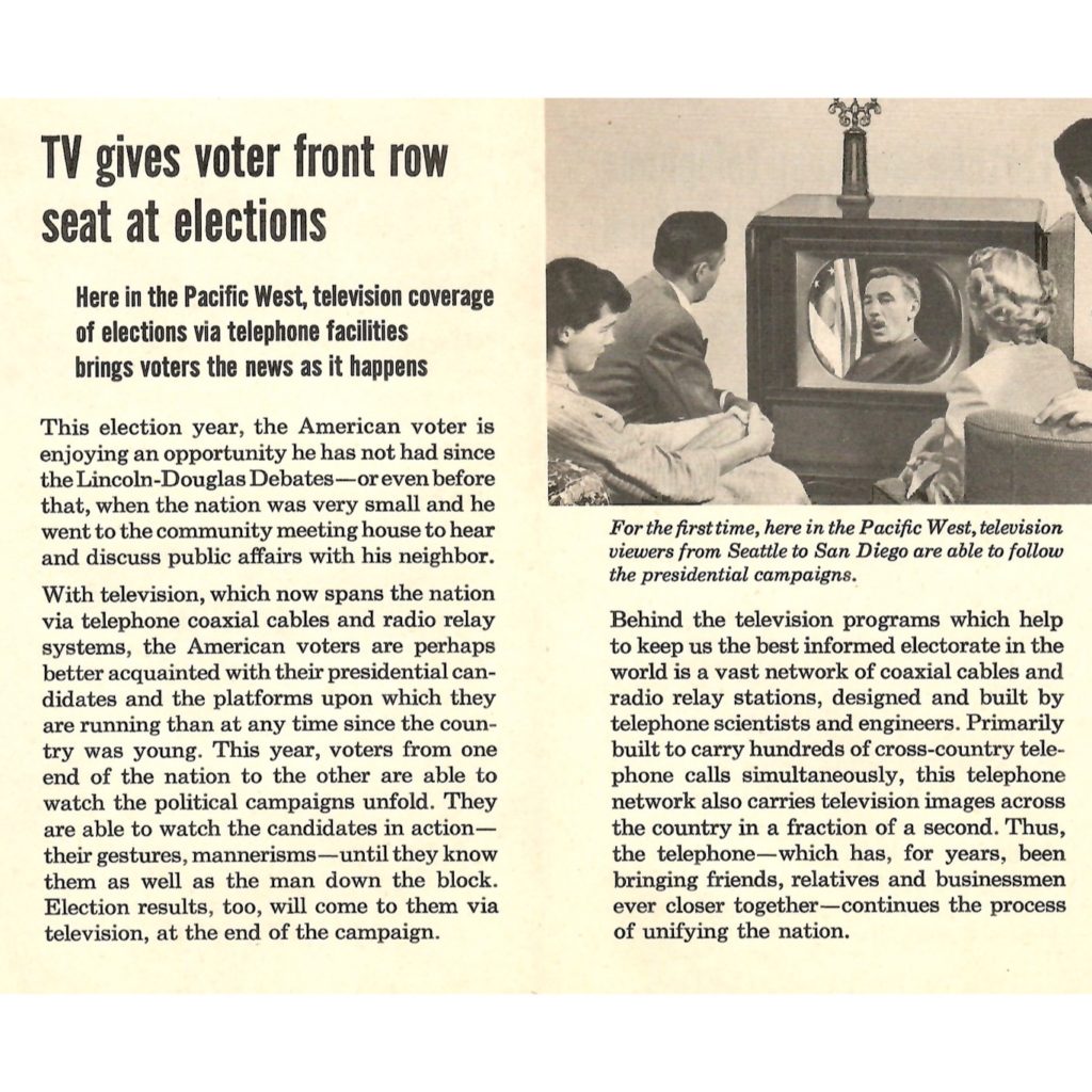 Telephone Tech Brings Television to your Home! An article about early television broadcasting via telephone cables.