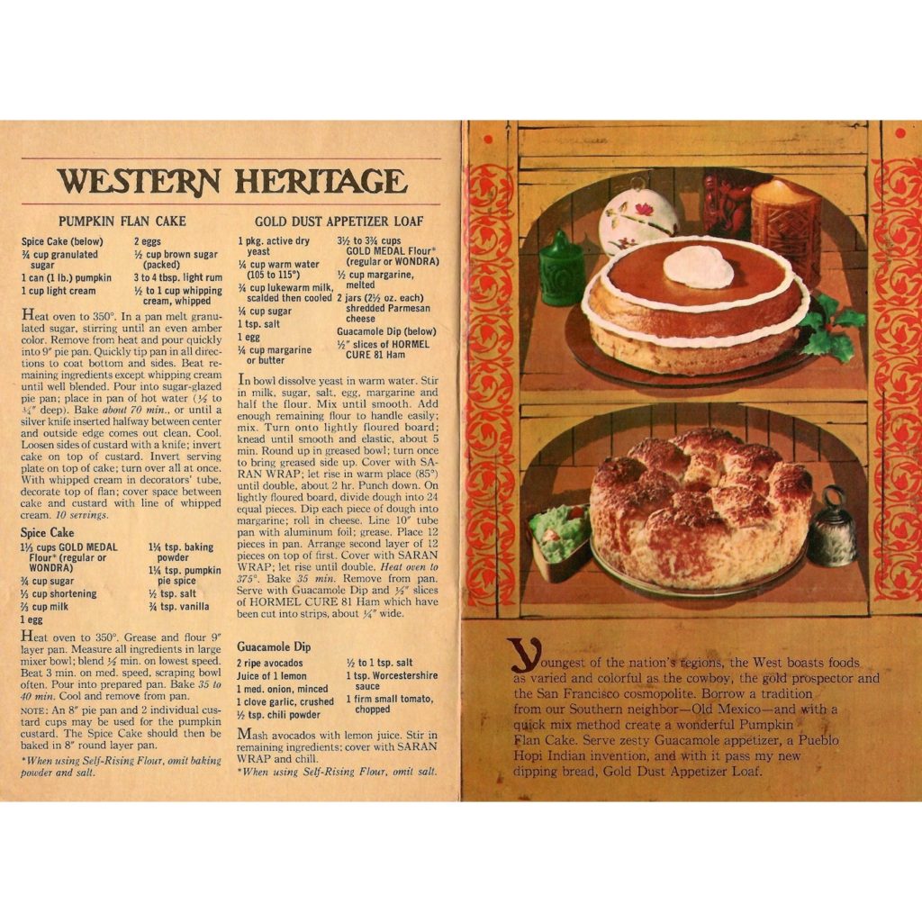 Western Heritage recipes from a Betty Crocker baking booklet.