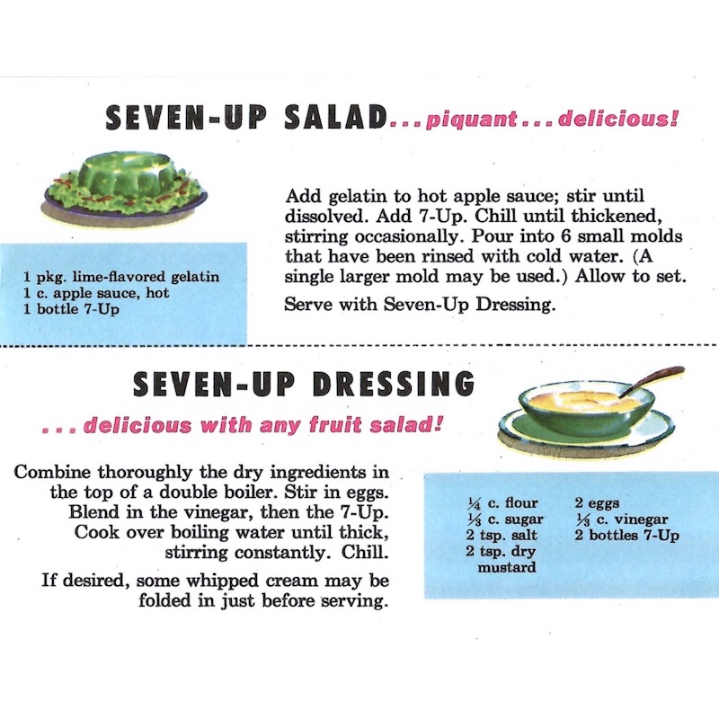 Recipe for salads made with 7-Up.