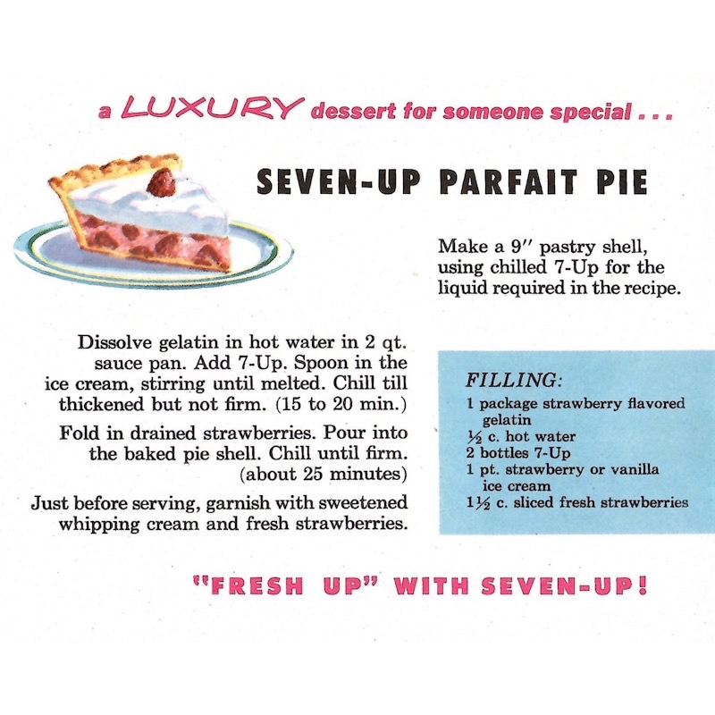 Recipe for pie made with 7-Up.
