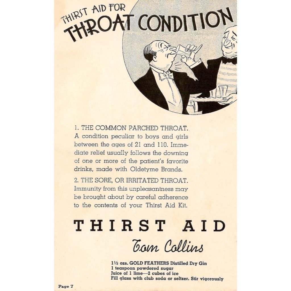 Thirst Aid for Throat Condition!