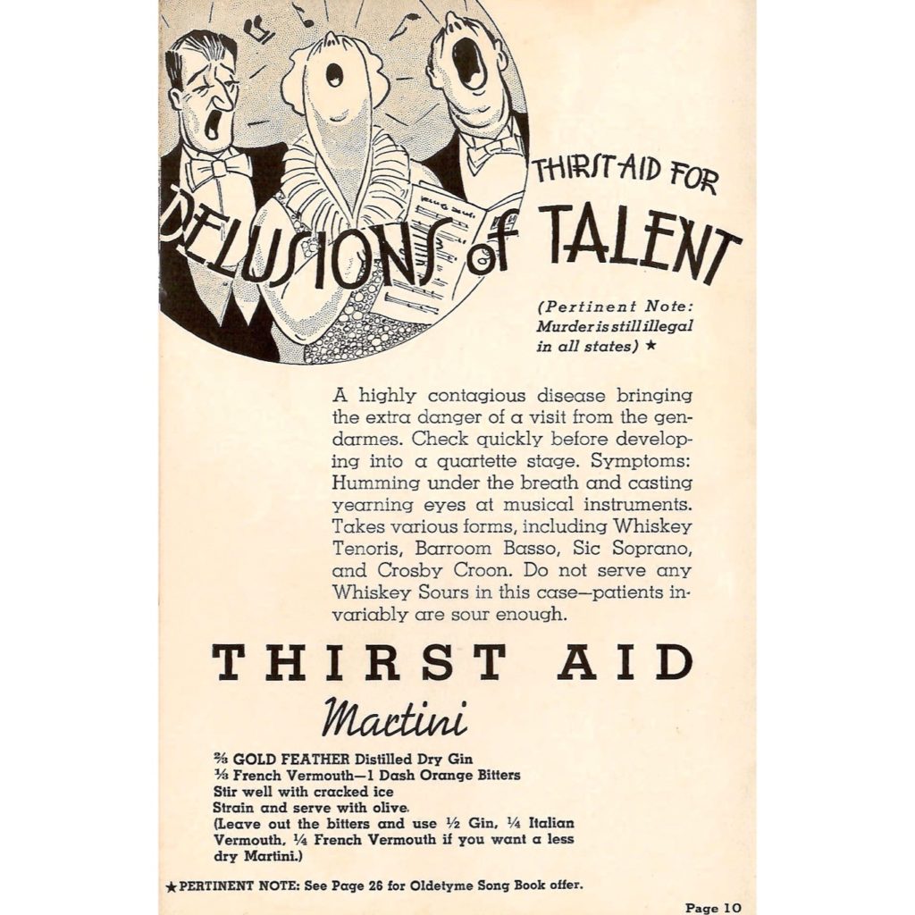 Thirst Aid for Delusions of Talent!