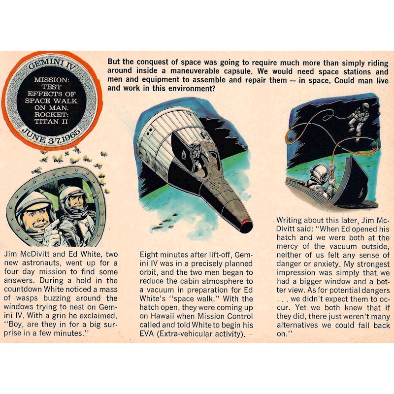 Comic book description of Gemini IV