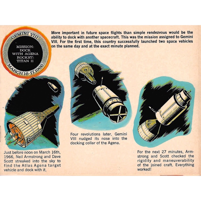Comic book description of Gemini 8