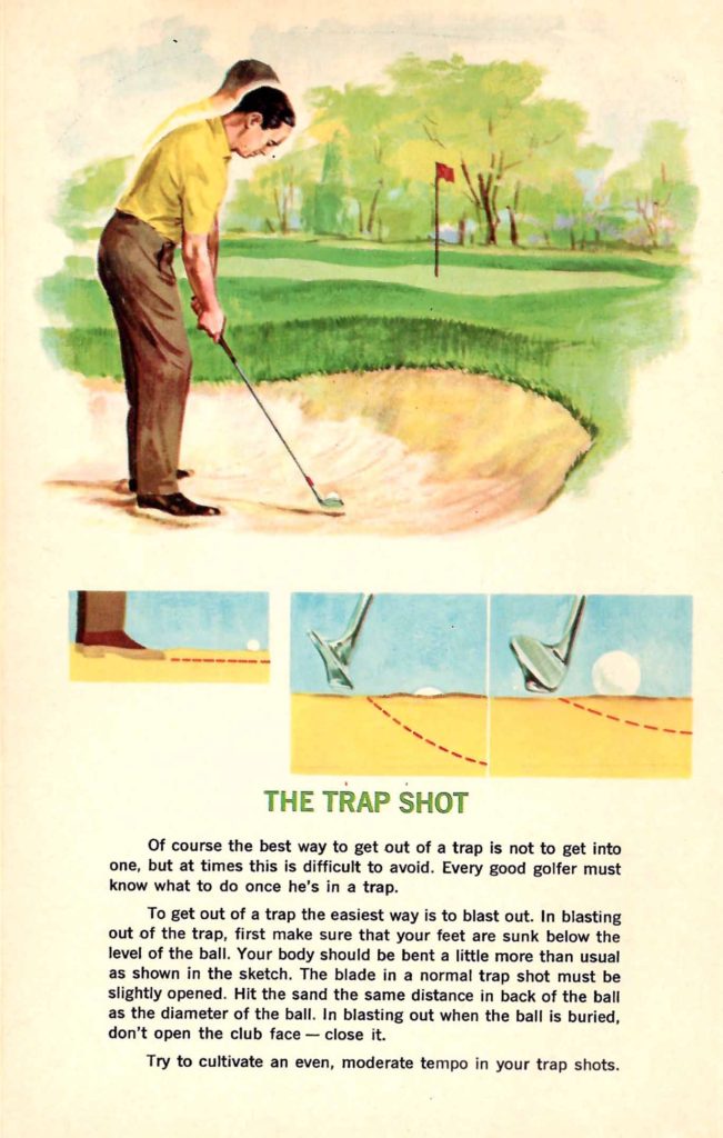 Trap Shot. Tips found inside the "Seagram's Guide to Strategic Golf" booklet.
