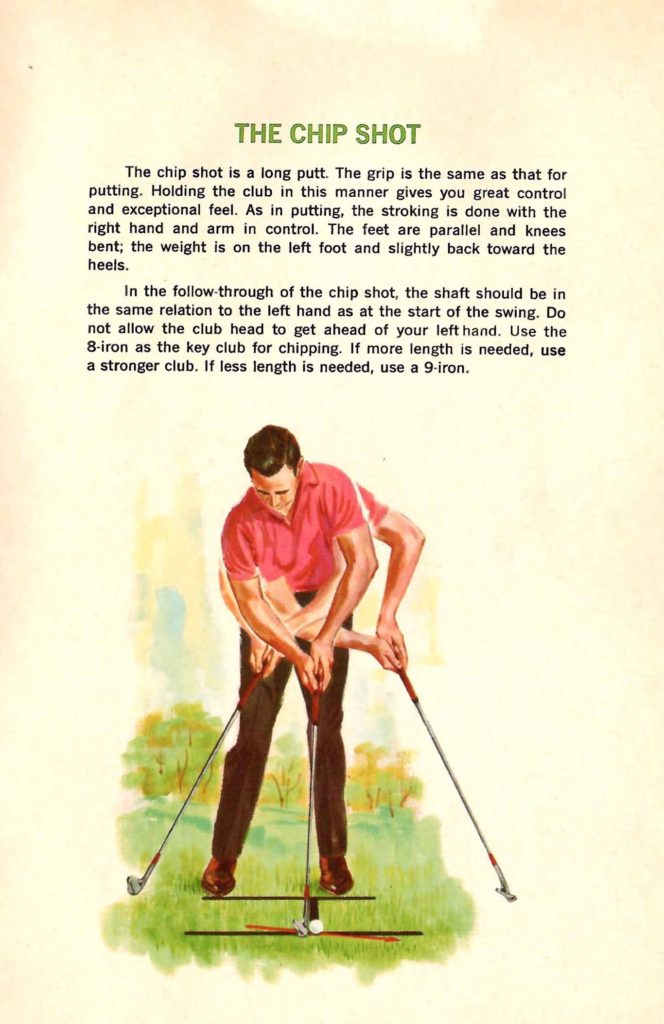 Chip Shot. Tips found inside the "Seagram's Guide to Strategic Golf" booklet.