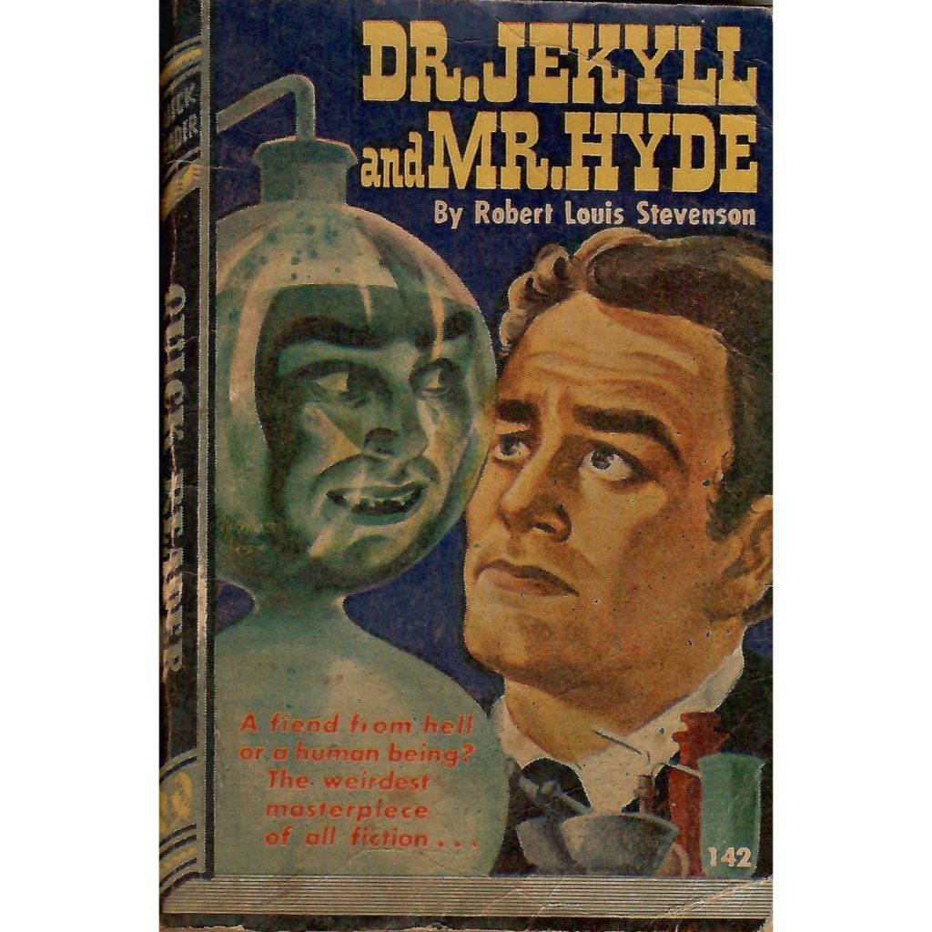 Front cover of a quick reader book called Dr. Jekyll and Mr. Hyde.