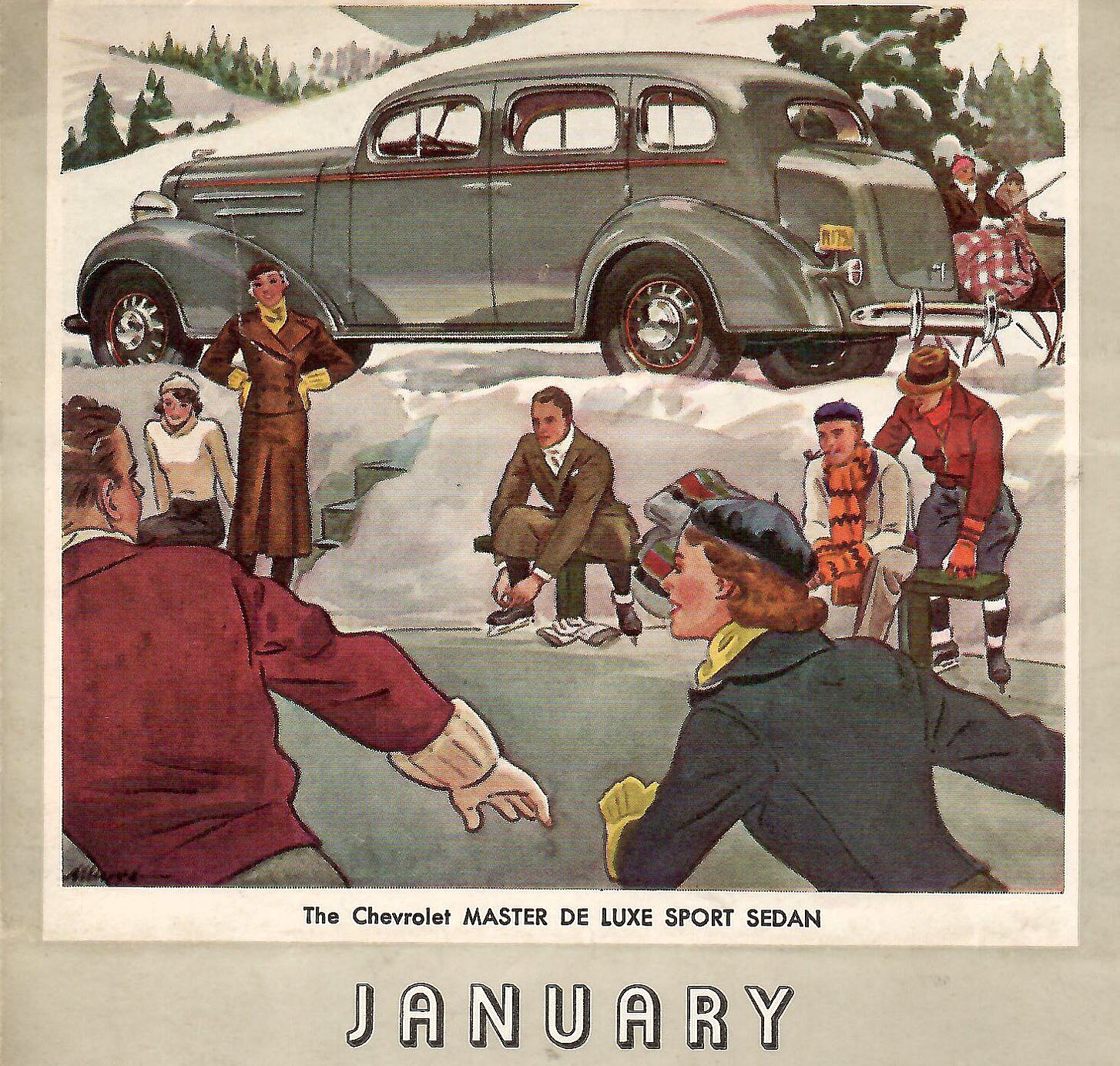 You are currently viewing Travel Through the Seasons Via this Vintage Car Calendar!