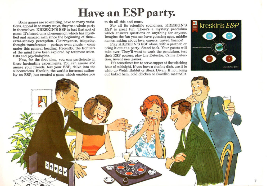 Description of the Kreskin's ESP Boardgame