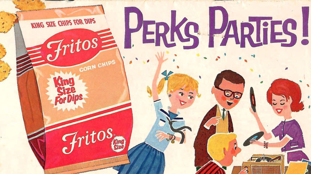Back cover of a Fritos party booklet.