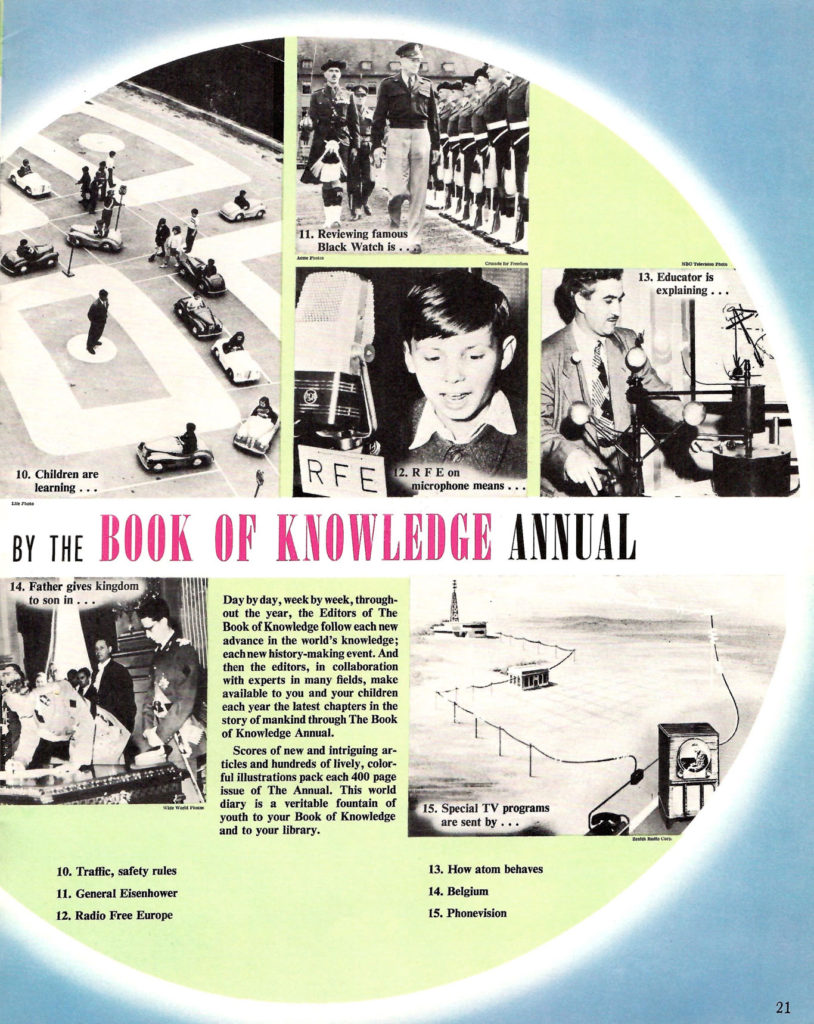 Book of Knowledge Annual. An article in the Book of Knowledge Encyclopedia Promotional Booklet.