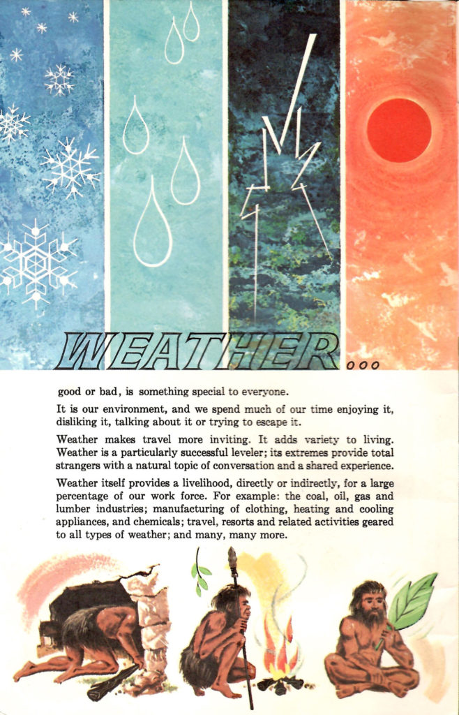 What is weather? Article in a 1962 booklet published by Delco Air Conditioners describing different types of weather.