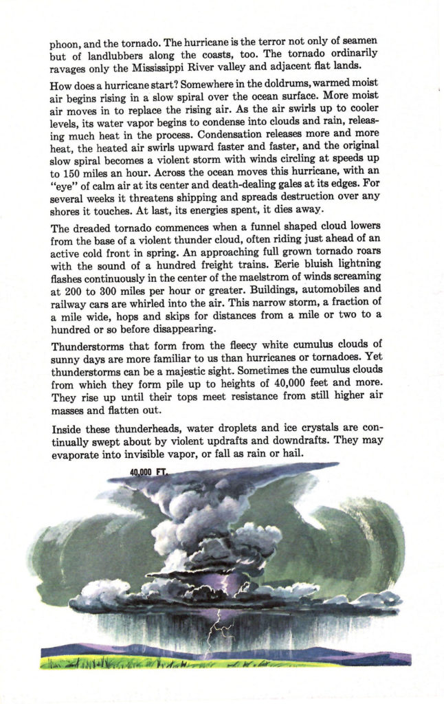 Thunderstorms. Article in a 1962 booklet published by Delco Air Conditioners describing different types of weather.
