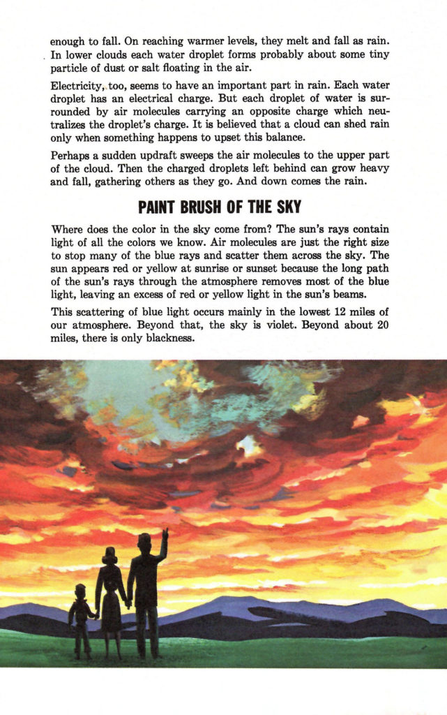 Paint brush of the sky. Article in a 1962 booklet published by Delco Air Conditioners describing different types of weather.
